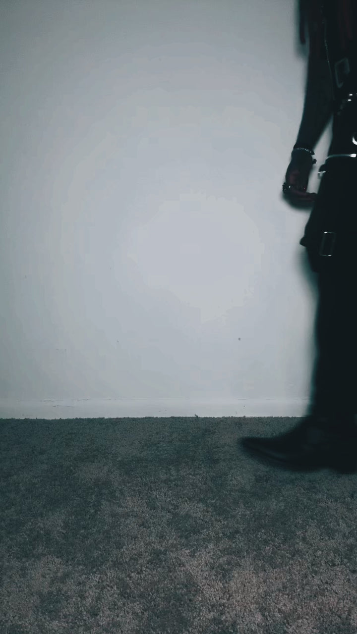 video of gothic guy wearing studded tripp NYC pants