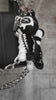 video of a halloween creepy cat plush keychain