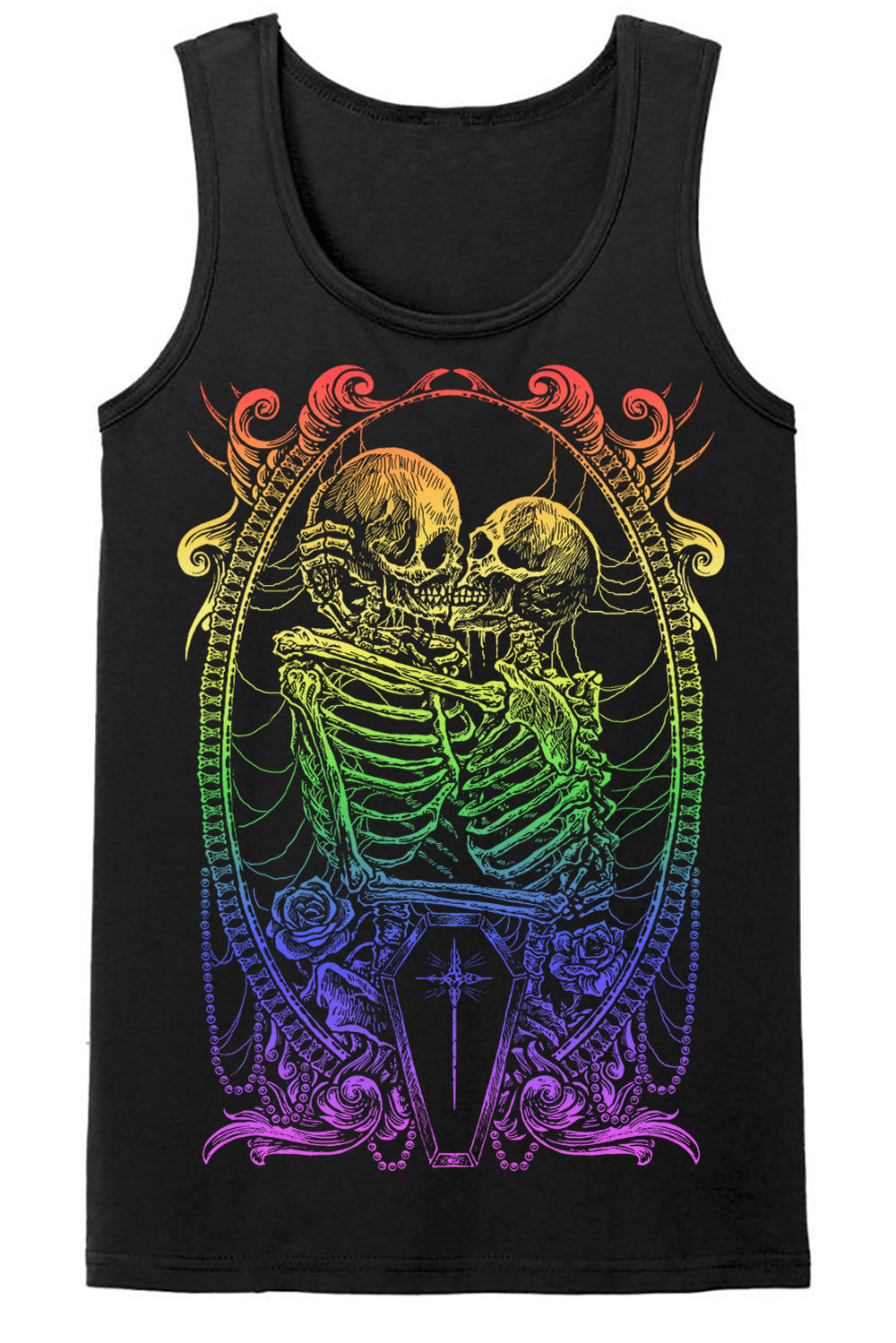 Pride Skeleton Love T-shirt [RAINBOW] – VampireFreaks