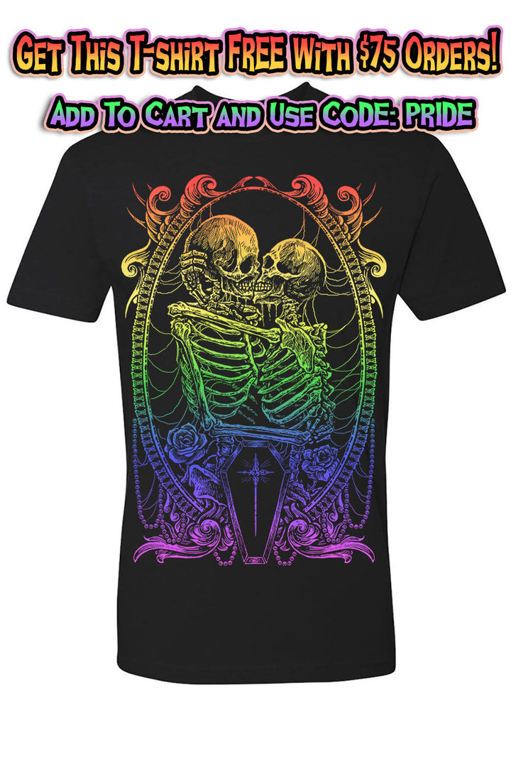 Pride Skeleton Love T-shirt [RAINBOW]
