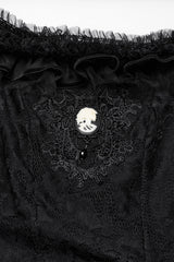 womens victorian goth dress with pendant 