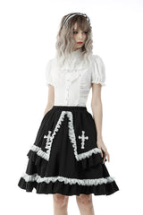 pirate white short sleeve top for women