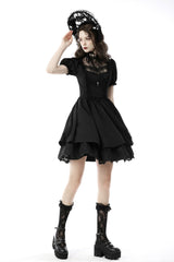vintage goth mini dress