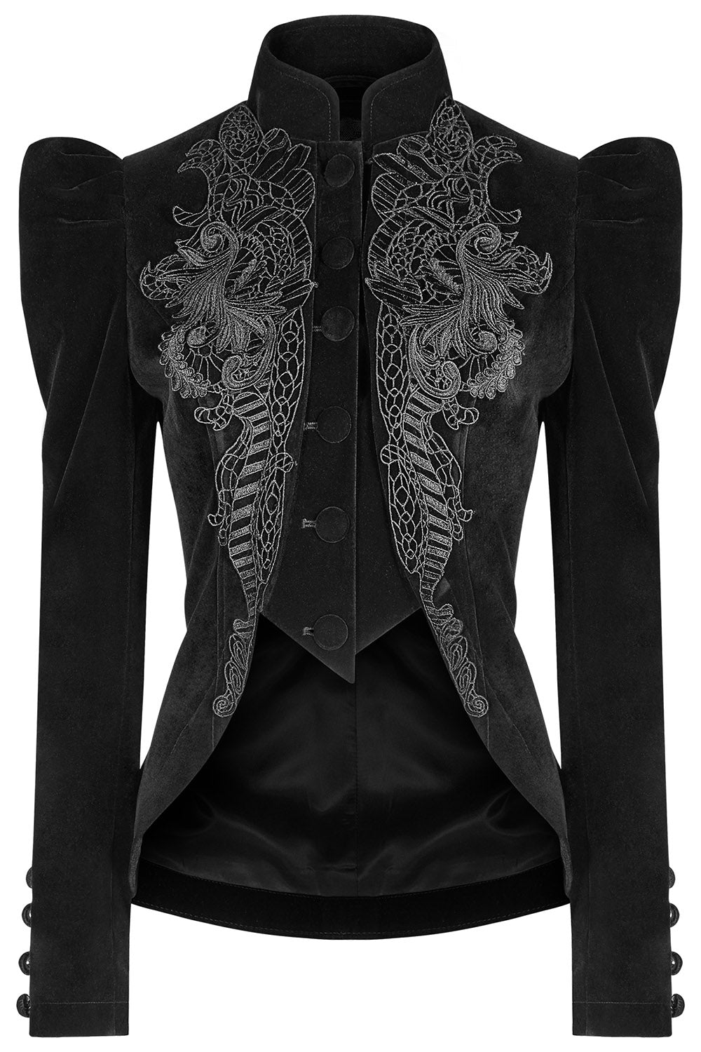 embroidered vampire goth jacket