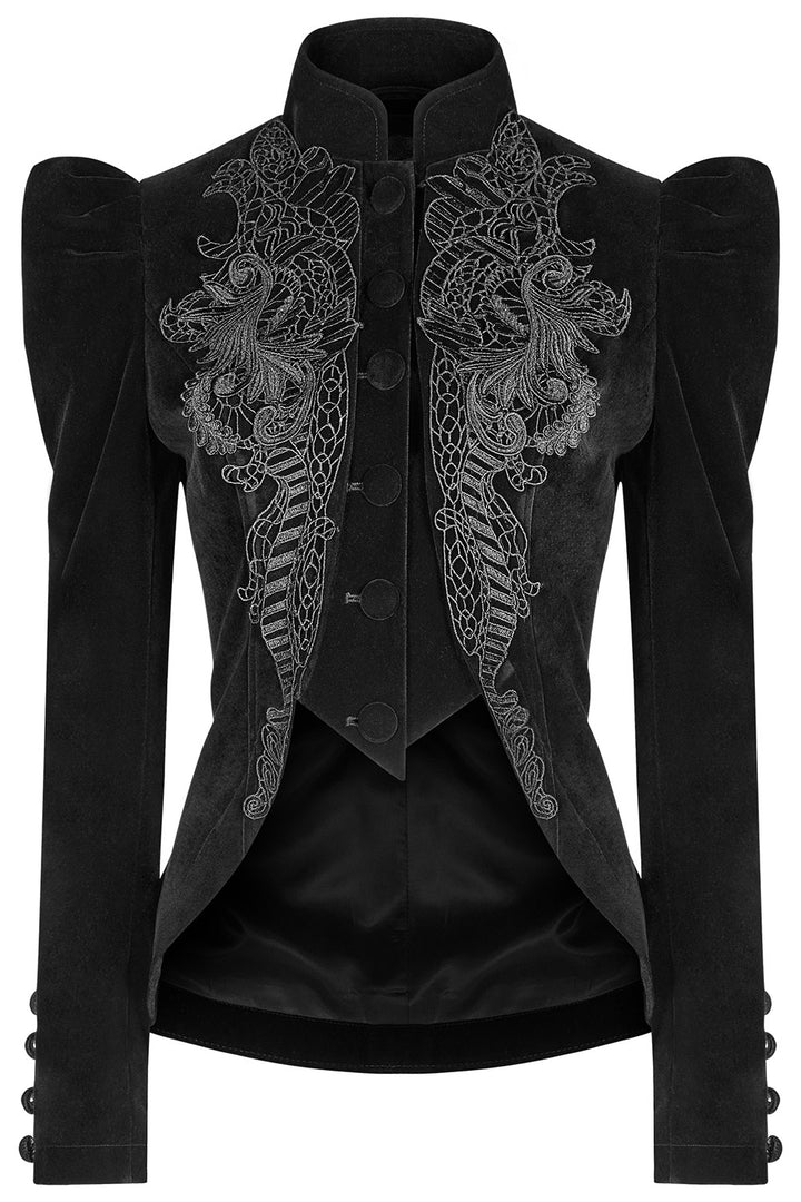 embroidered vampire goth jacket