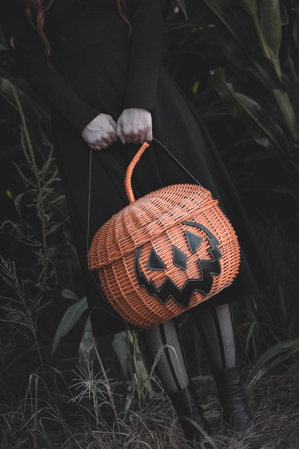 spooky pumpkin basket