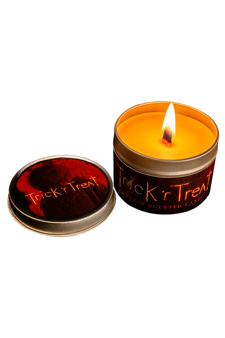 pumpkin scented halloween candle