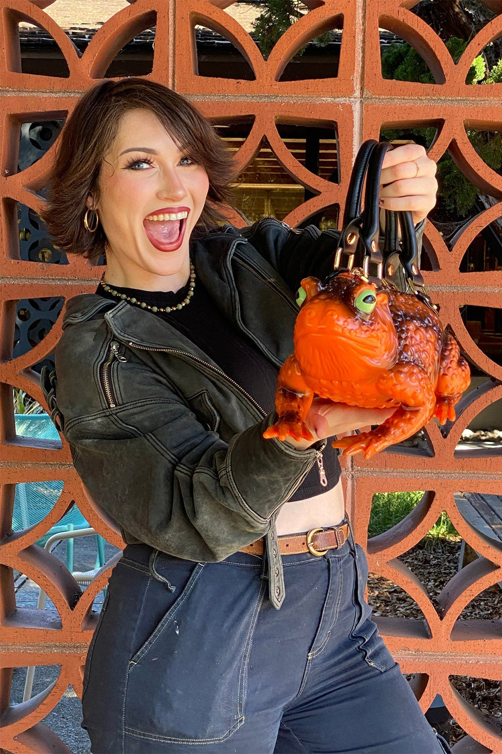Orange Toad Bag