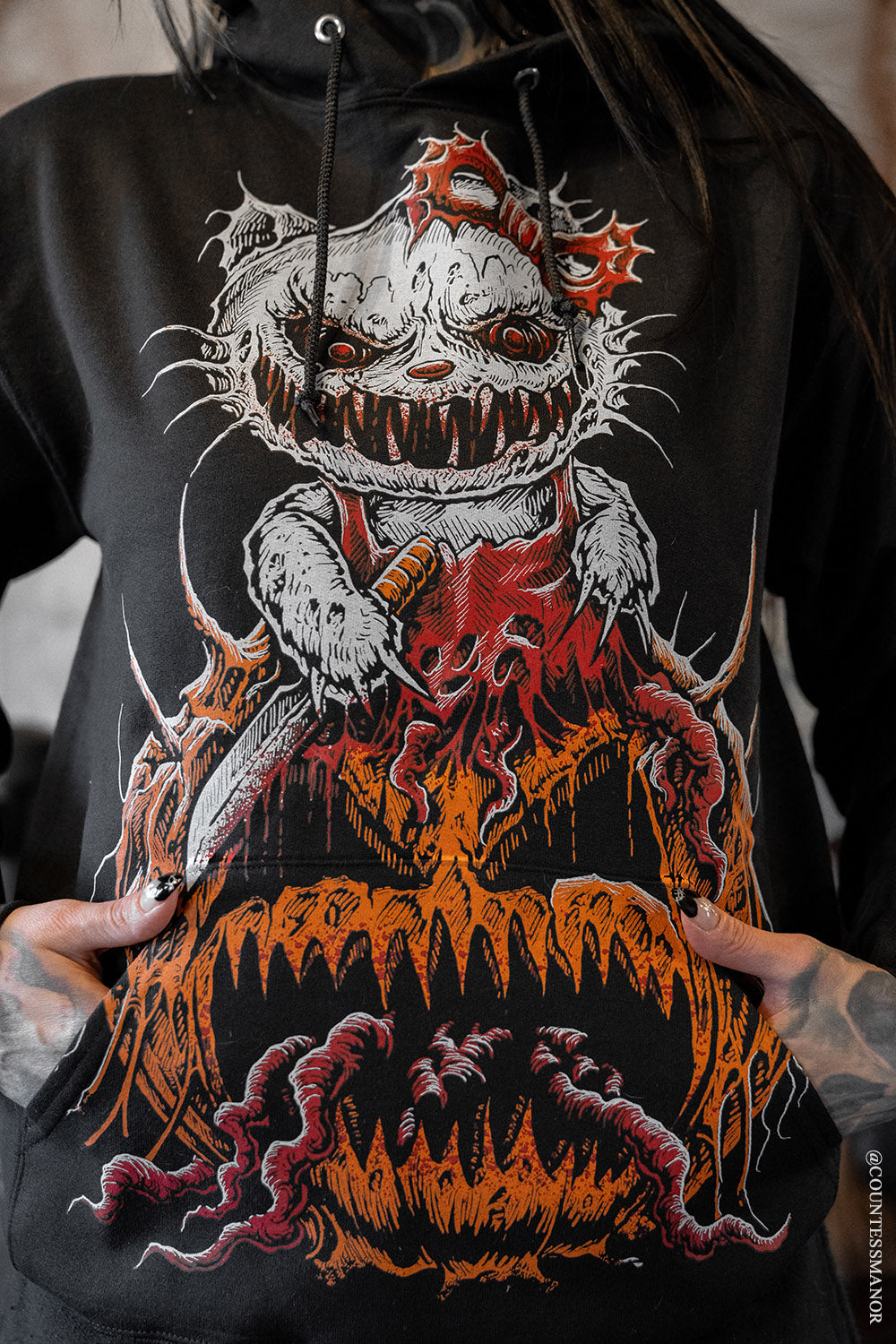 Hell-O-Ween Kitty Hoodie