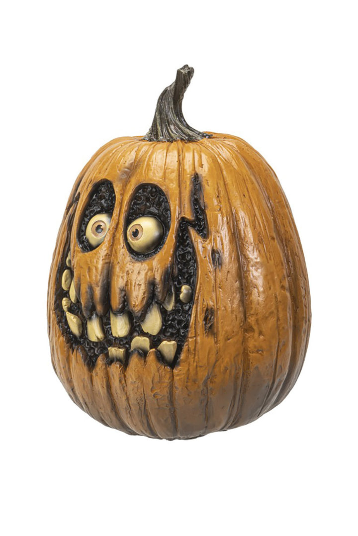 creepy cute pumpkin sculpture