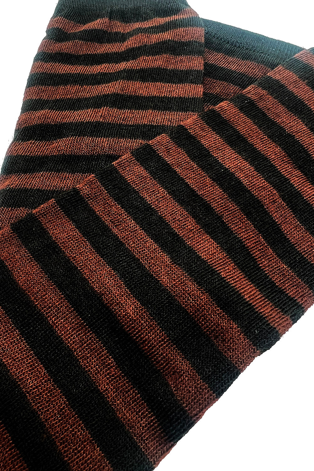 Steampunk Striped Arm Warmers [BLACK/BROWN]