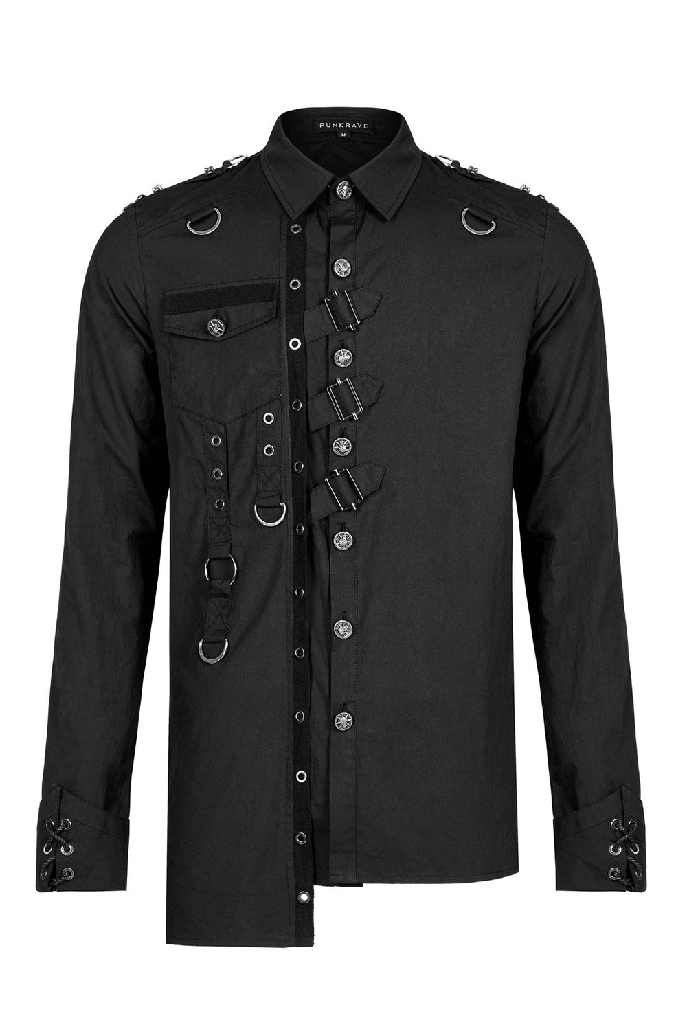 gothic button-up long sleeve shirt