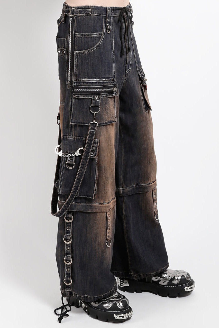 dirty style distressed baggy pants