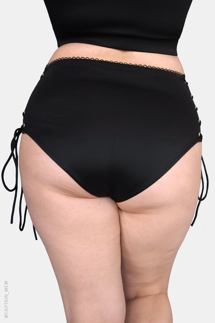 plus size high-rise lace swimsuit 