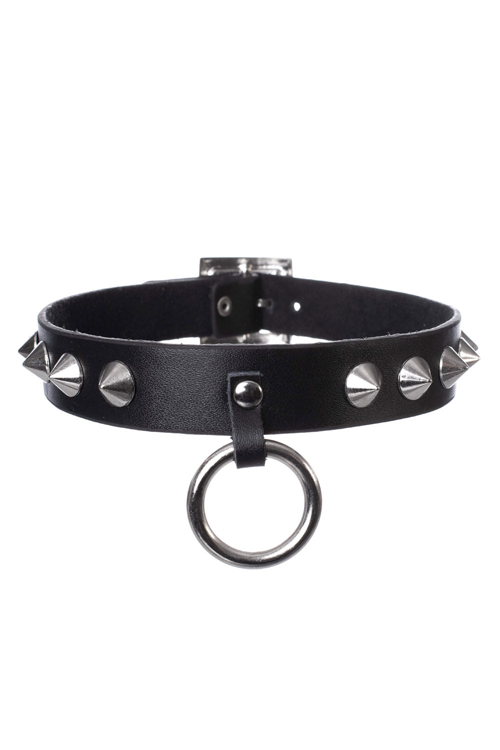 o-ring rivet spike choker