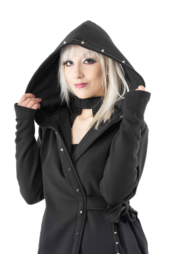 grunge goth hooded cloak