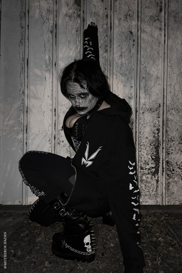 Vampire Kitty Hoodie [Zipper or Pullover]