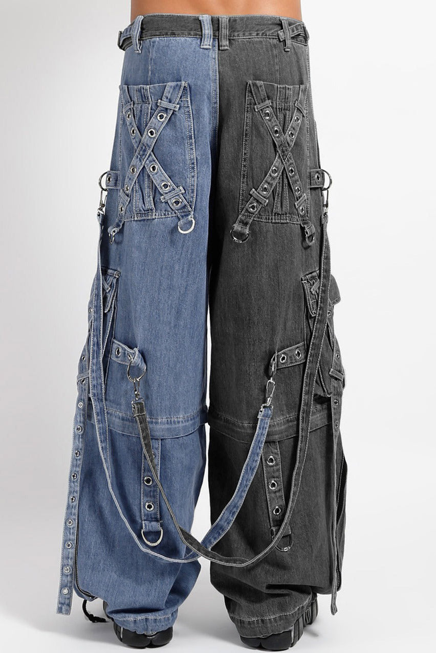 Tripp NYC X-Strap Pants [FOG WASH DENIM] – VampireFreaks