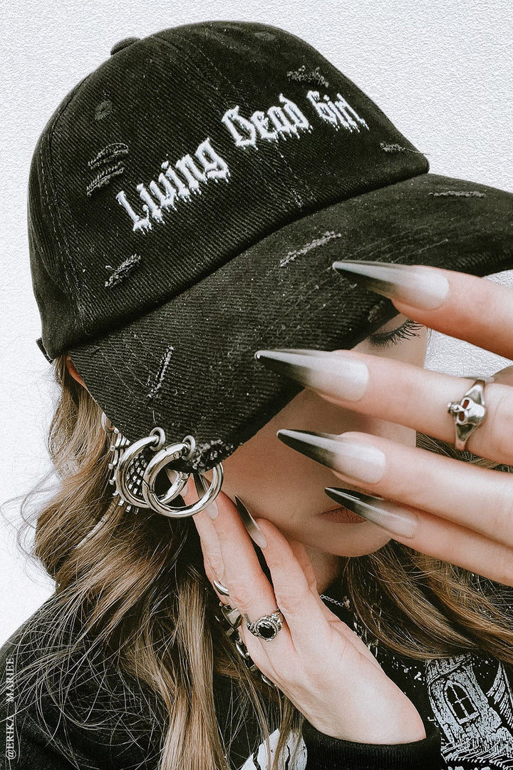 Living Dead Girl Pierced Baseball Cap