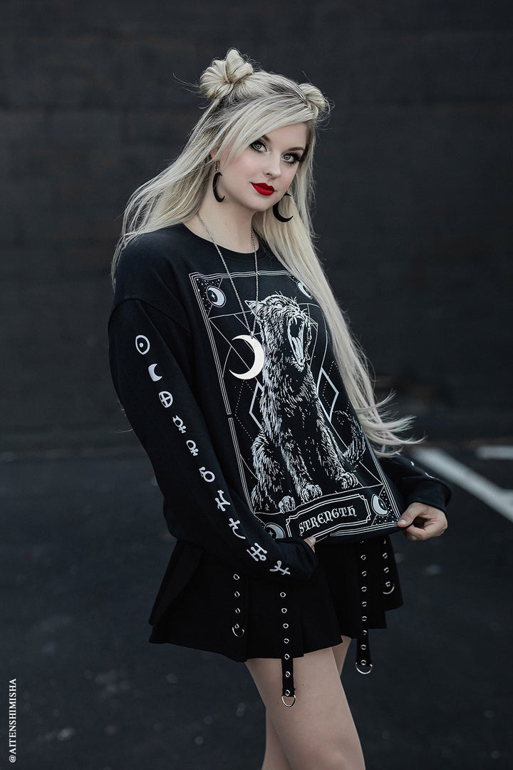 Strength Kitty Tarot Sweatshirt