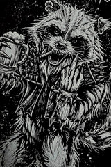 funny dark humor raccoon meme hoodie jacket 