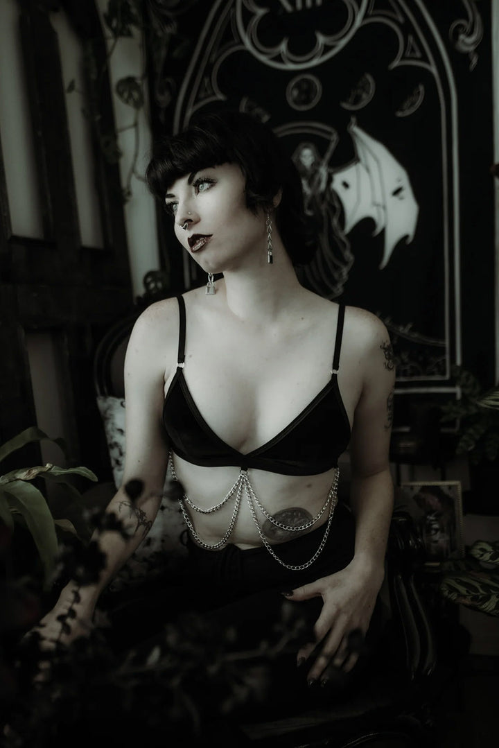 womens gothic lingerie top