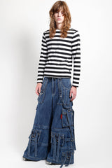 mens cargo blue denim jeans by tripp NYC