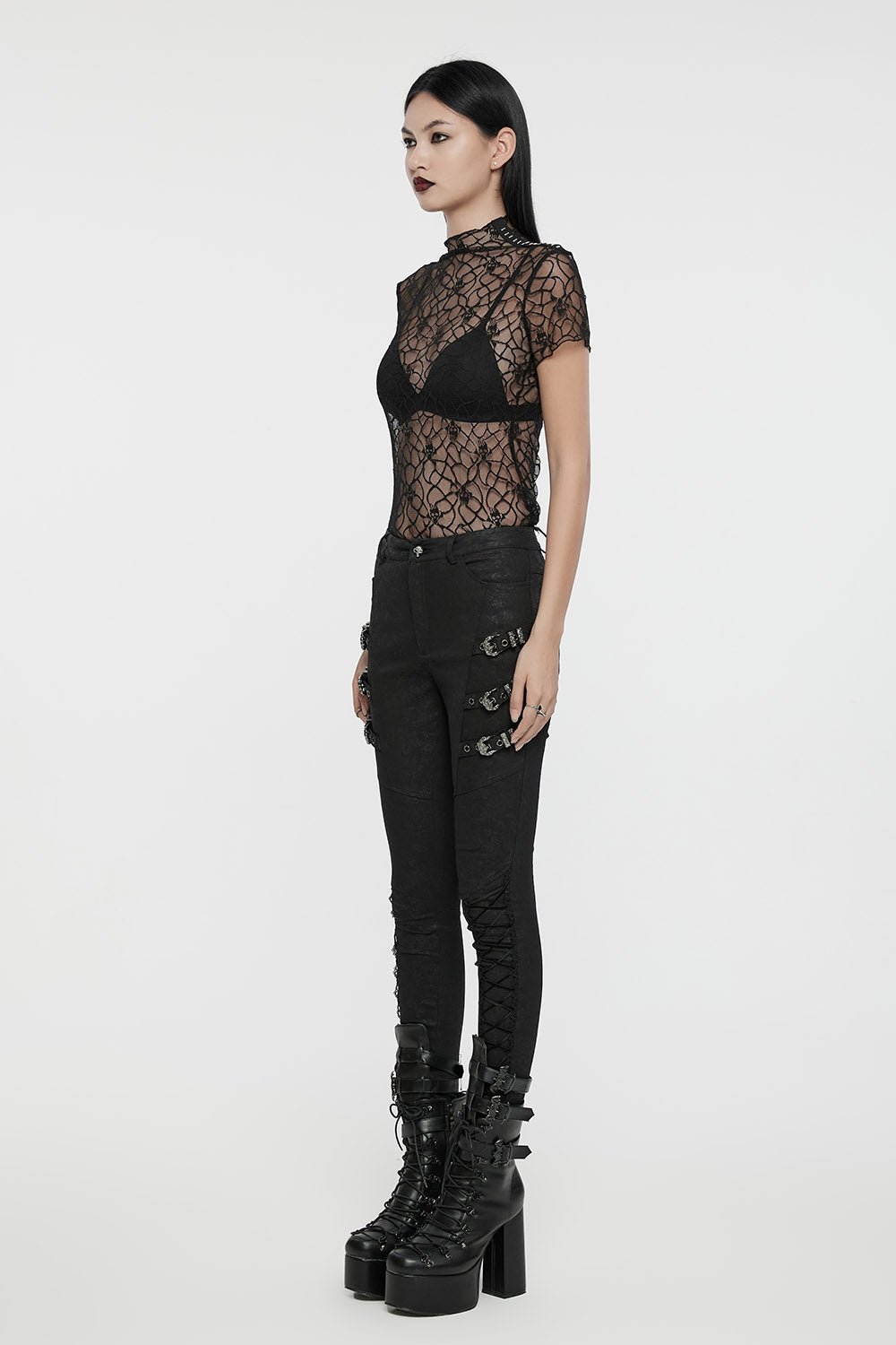 grunge goth blouse