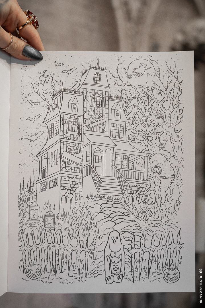 creepy coloring book for adults