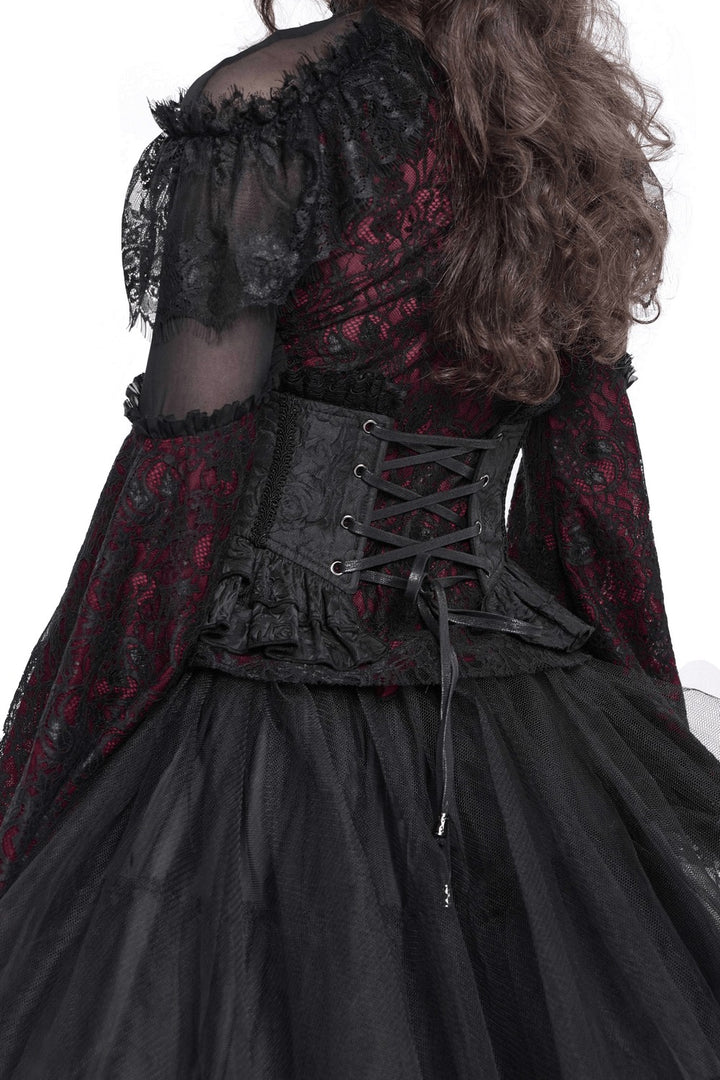 layered adjustable vampire goth corset
