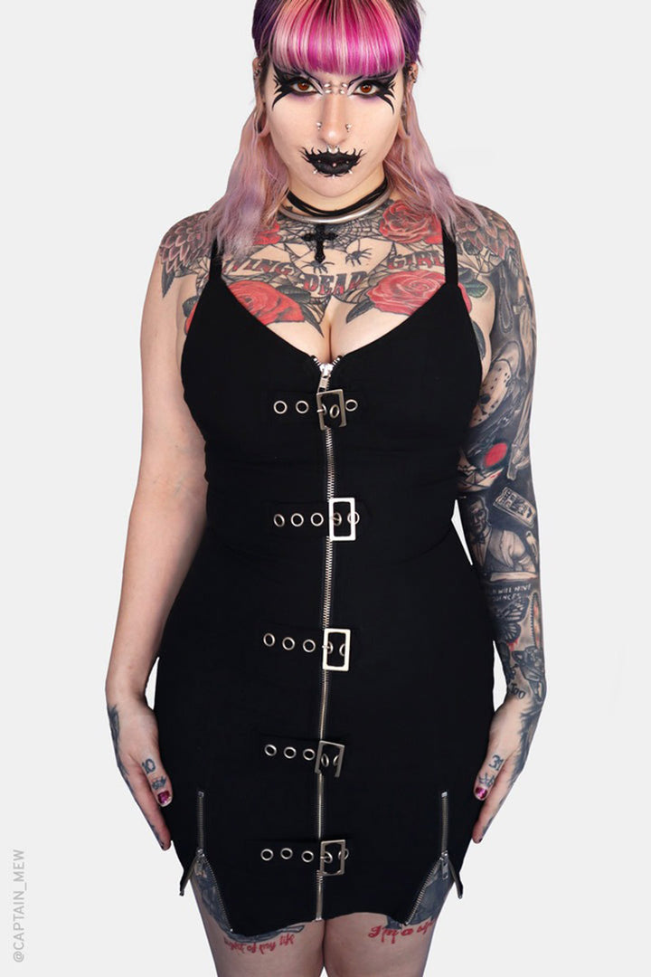 womens sexy gothic mini dress