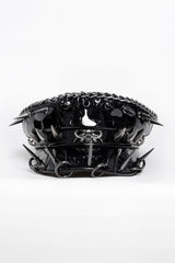 Devil Fashion pierced black military cap