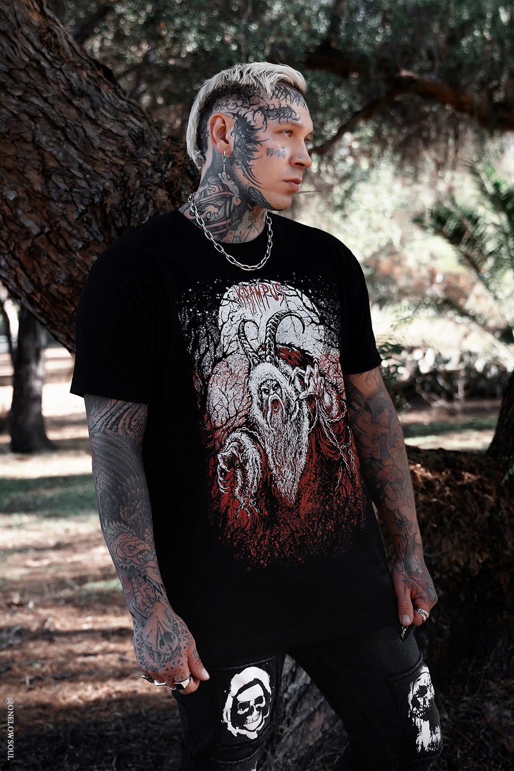 spooky halloween christmas krampus shirt
