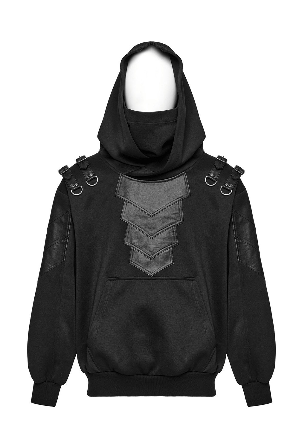 mens techwear cybergoth hoodie