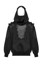 mens techwear cybergoth hoodie