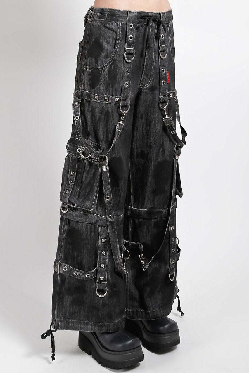 baggy fit distressed grunge goth pants