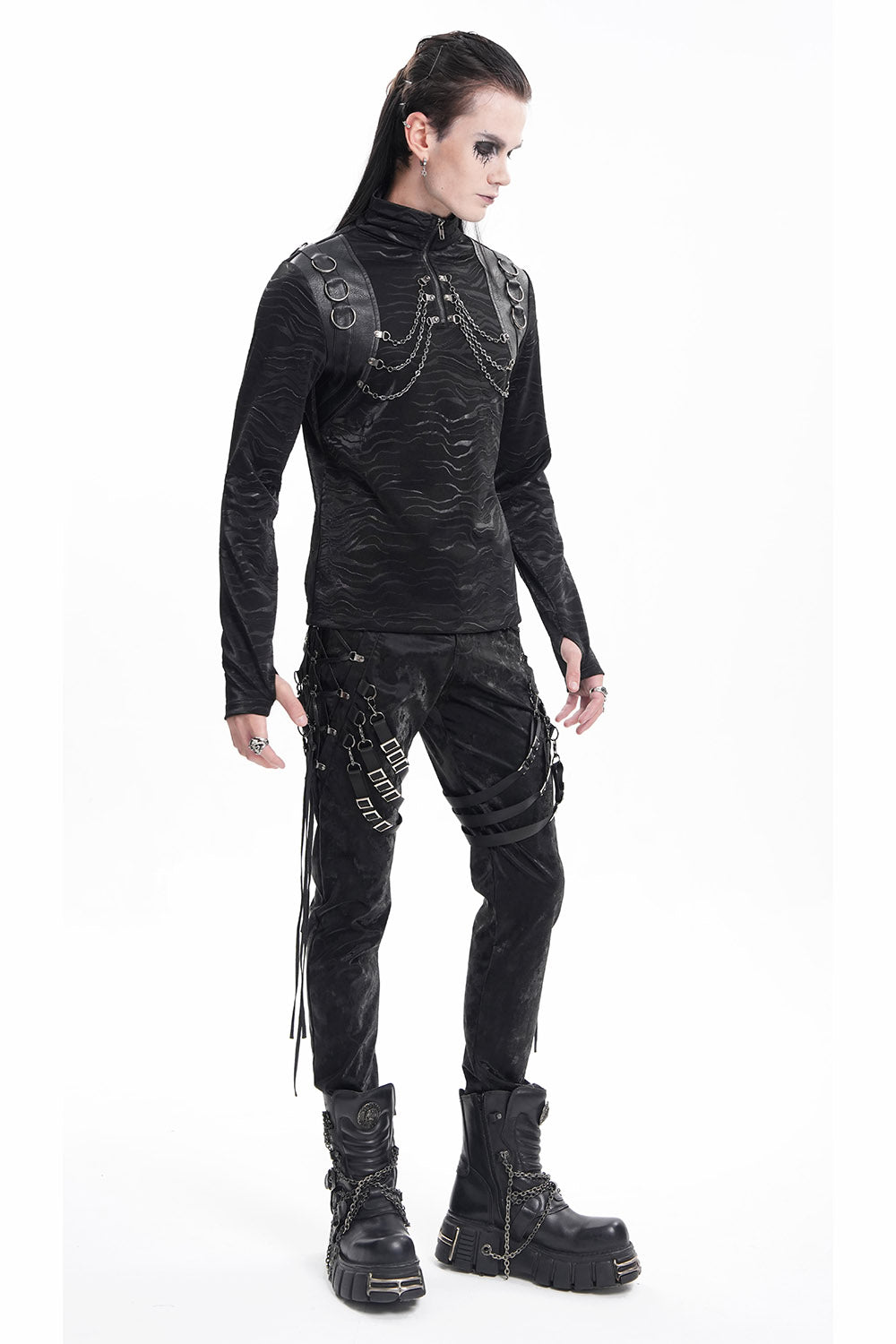 Corrosion Lace-Up Strap Pants – VampireFreaks