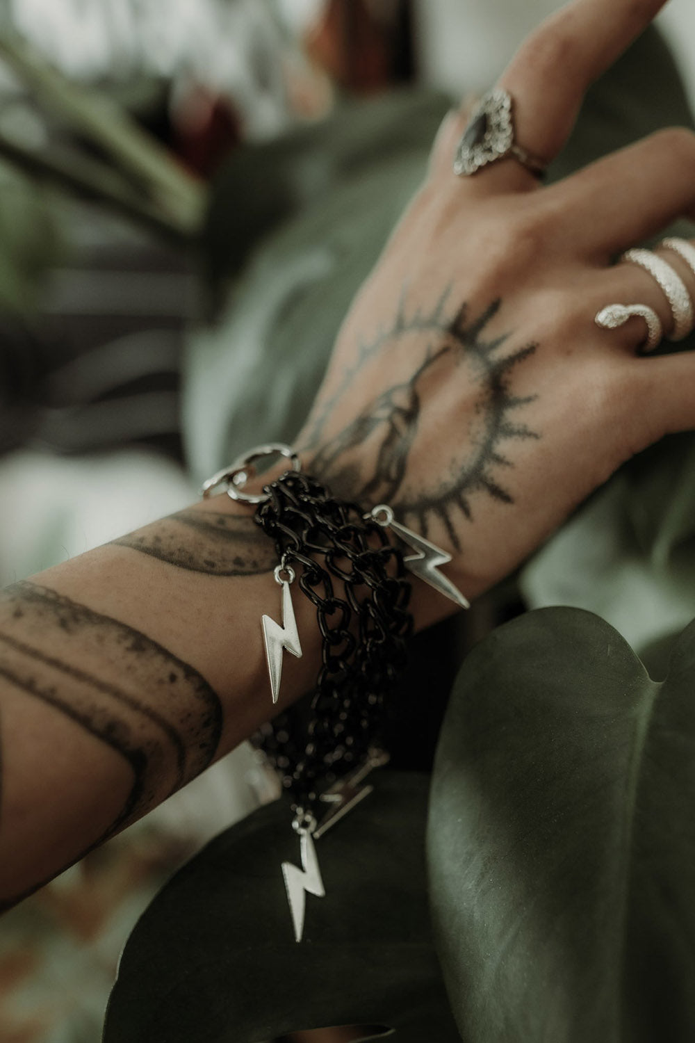 womens gothic witchy bracelet