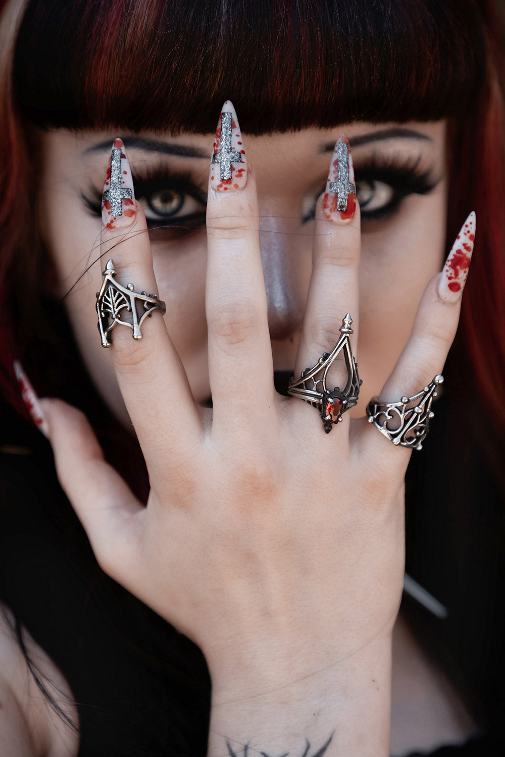 vampire gothic ring for women