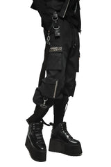 punk studded tactical pants
