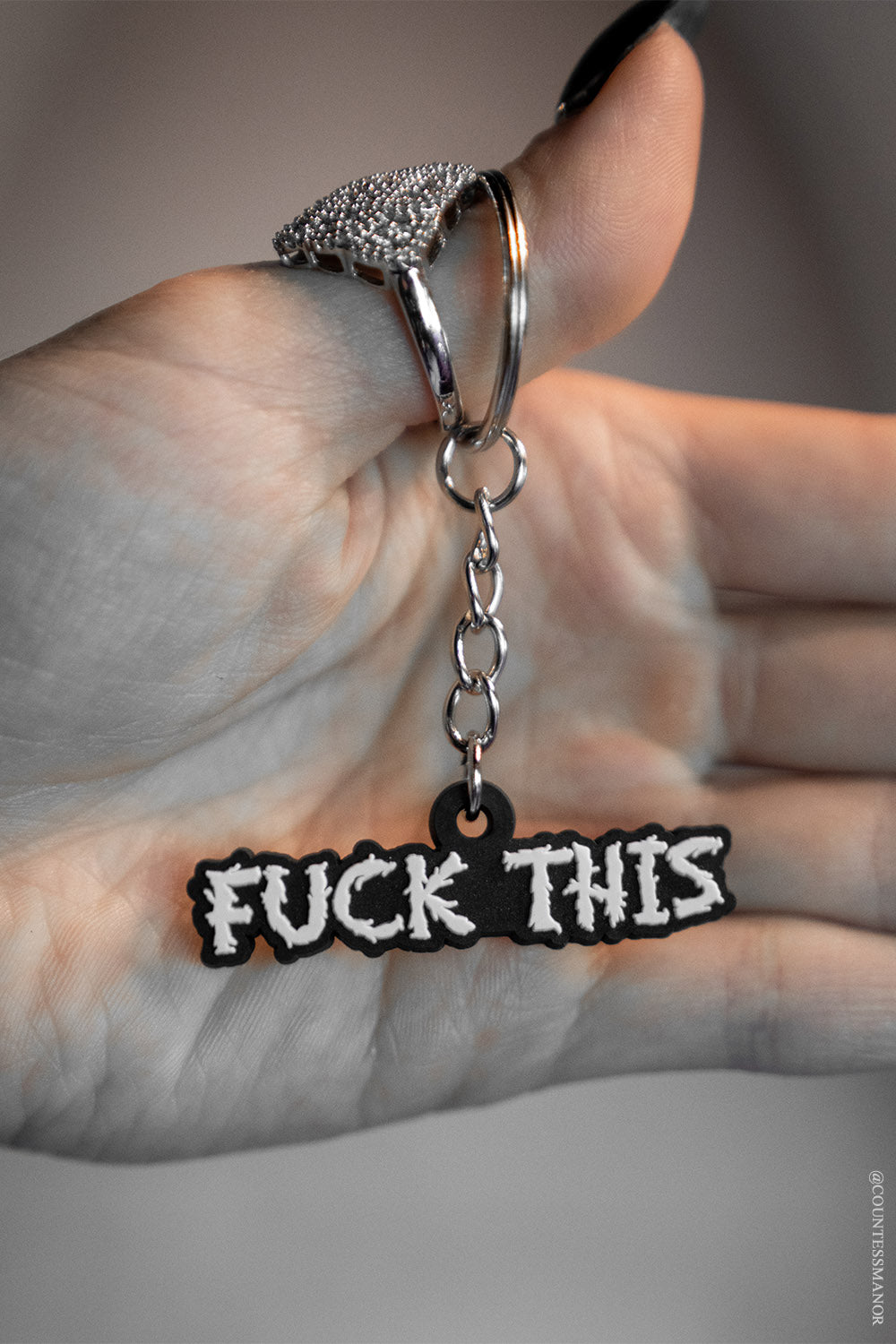 funny punk keyring 