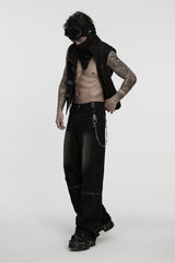grunge goth barbed wire pant chain