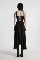 womens mesh maxi skirt train with shorts 