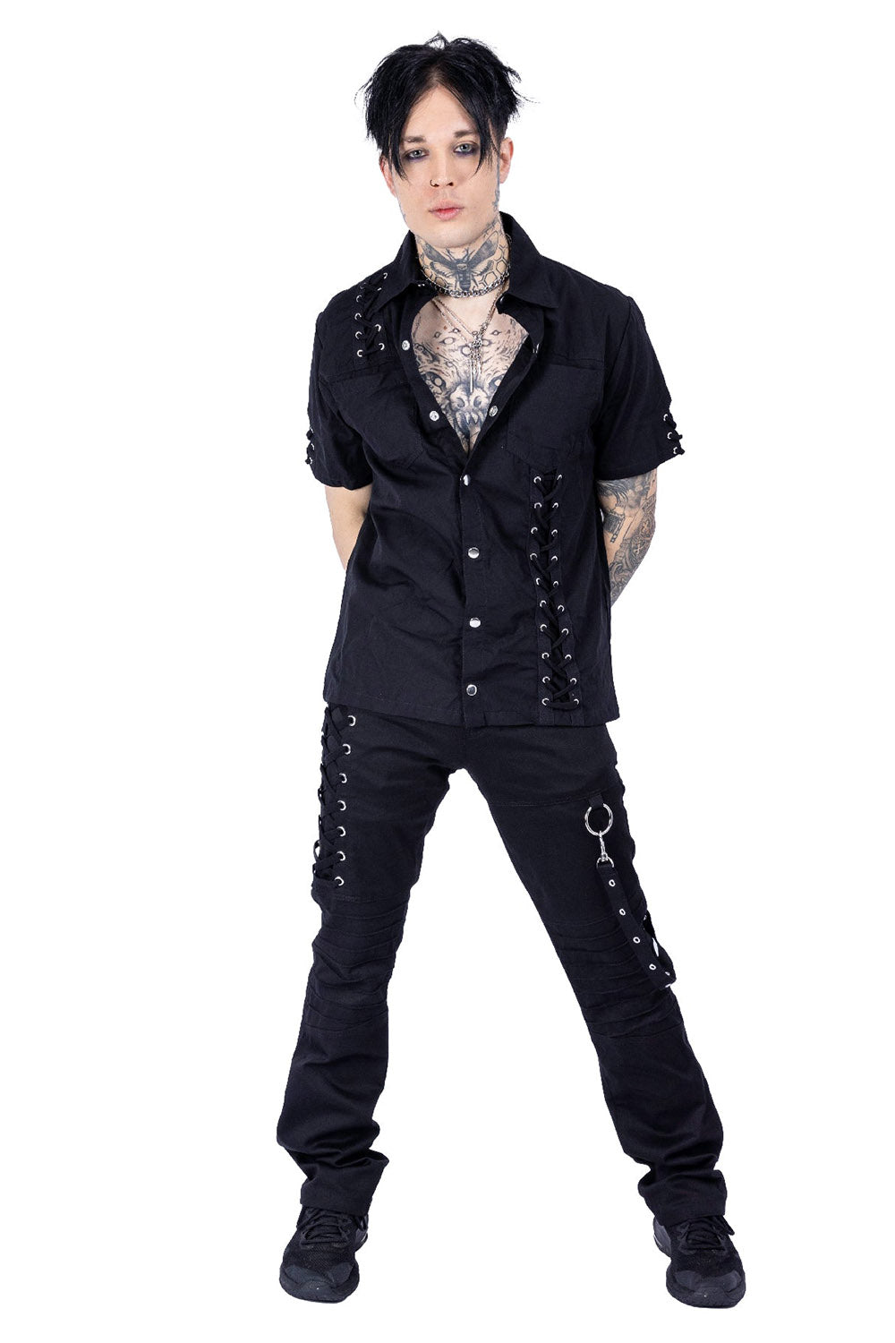 mens gothic dress shirt