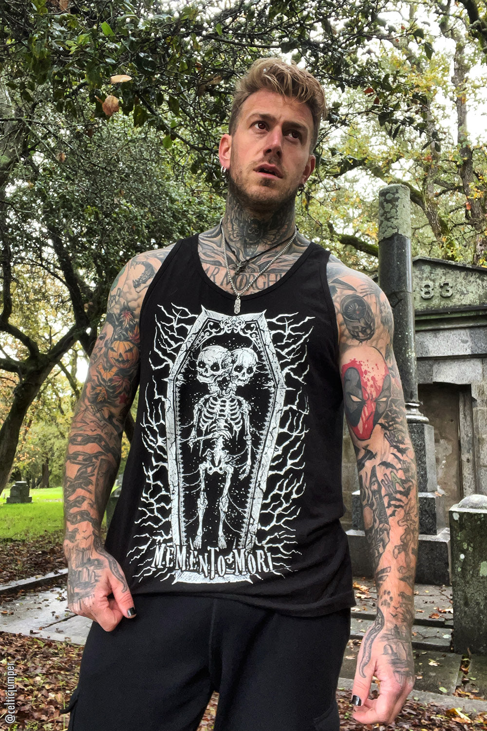 Memento Mori Conjoined Skeleton Twins Tee [Multiple Styles Available]