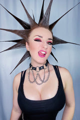 mall goth alternative chain o-rig collar choker