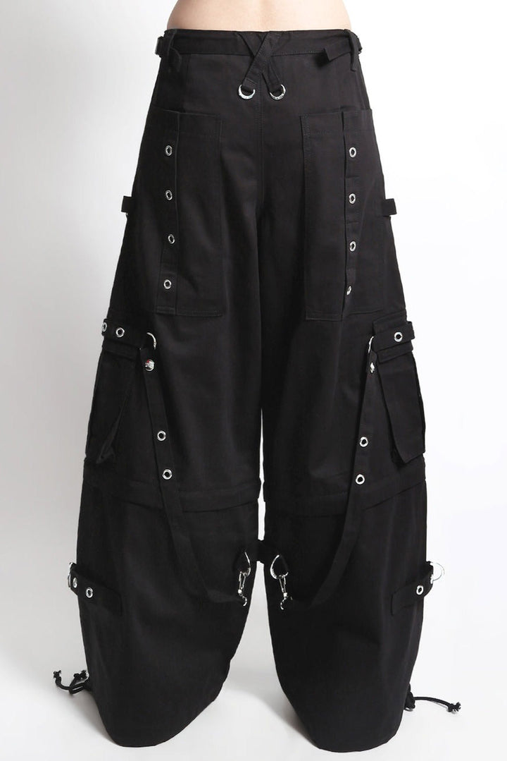mall goth black denim cargo tripp NYC pants with cargo pockets 