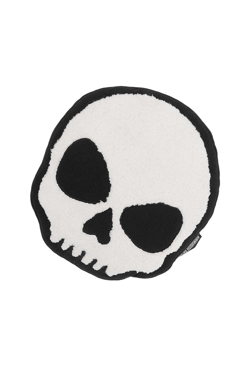 punk emo goth skull-shaped throw pillow by killstar