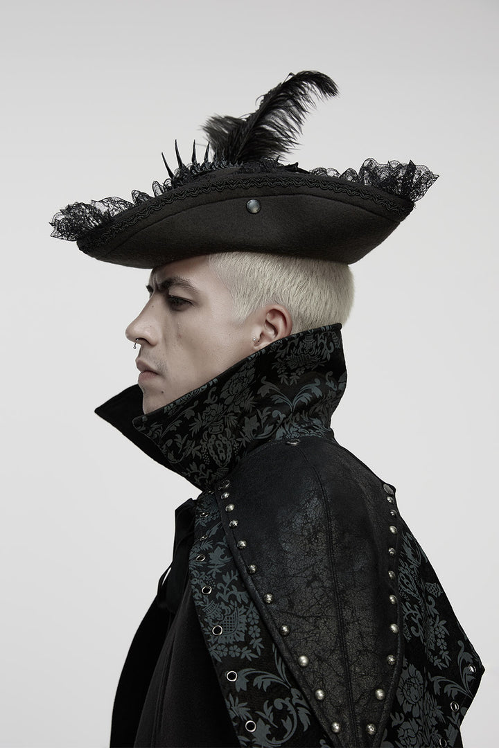 ruffled pirate hat nad skeleton dragon 