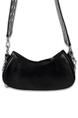 emo shoulder bag with grommet eyelet shoulder strap 